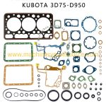 Kubota D950 Overhaul Gasket Kit Fits Komatsu 3D72 PC07-2 Excavator B1600 Tractor Engine