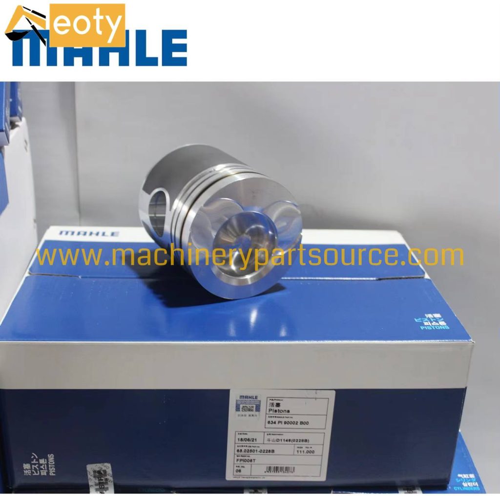 Mahle 65.02501-0228B Piston for Doosan Daewoo DE08 D1146 Engine Solar DX300LL 60mm Chamber
