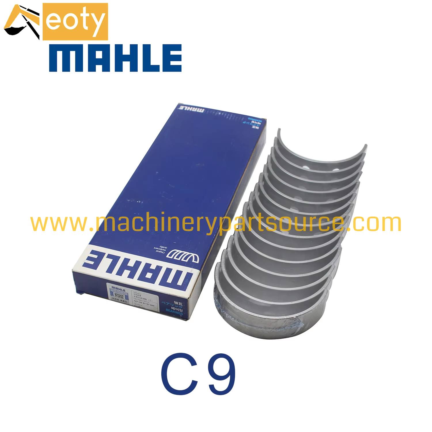 Mahle C9 Main and Con Rod Bearing Set for Caterpillar Excavator Engine