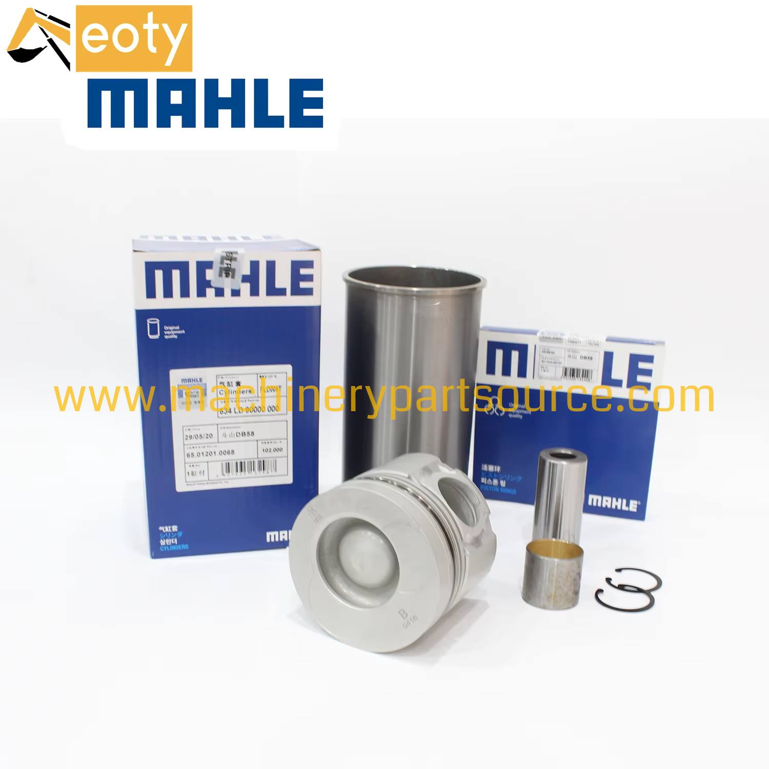 Mahle DB58 Cylinder Liner Kit For Doosan Daewoo DH225LC-8 Excavator