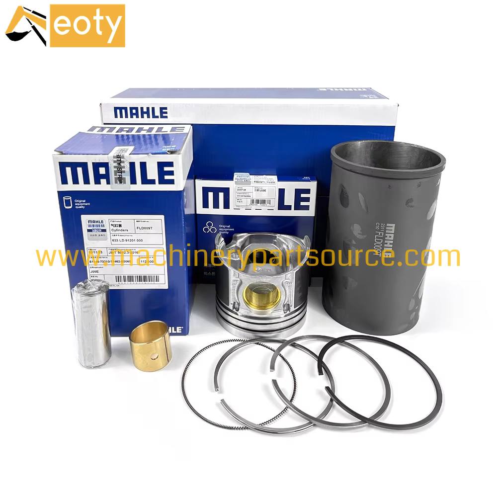 Mahle J08E Full Rebuild Kit Cylinder Liner & Piston Ring For Hino J08E Kobelco SK350-8 Excavator