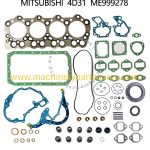 Mitsubishi 4D31 ME999278 Engine Full Gasket Kit for Excavator Engine Parts