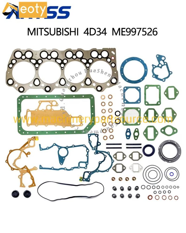 Mitsubishi 4D34 ME997526 Engine Full Gasket Kit for Excavator Engine Parts