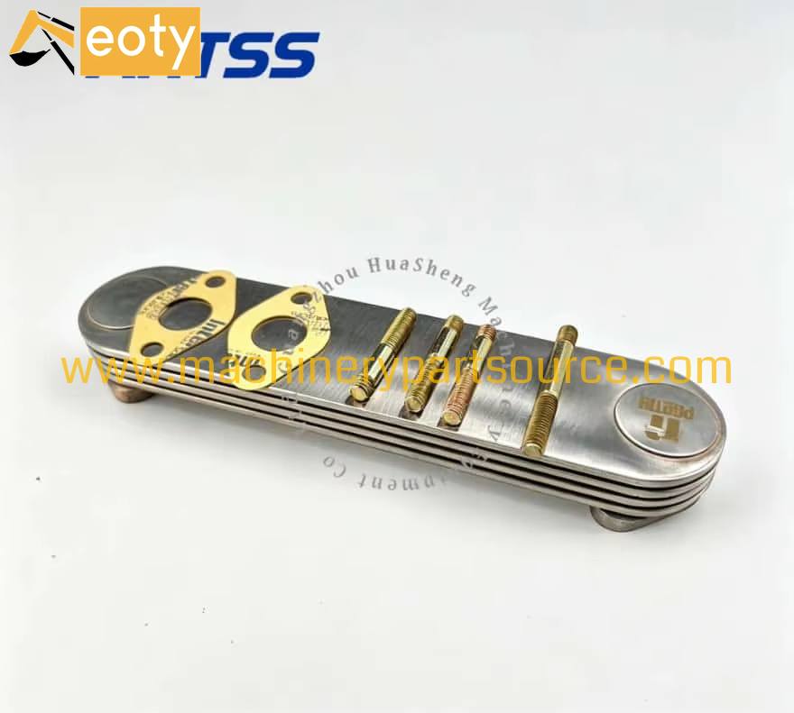 Mitsubishi 6D14-4P ME034561 Engine Oil Cooler For Excavator Engine Parts
