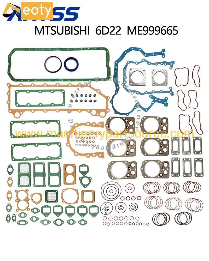Mitsubishi 6D22 Engine Full Gasket Kit ME999665 for Excavator Engine Parts