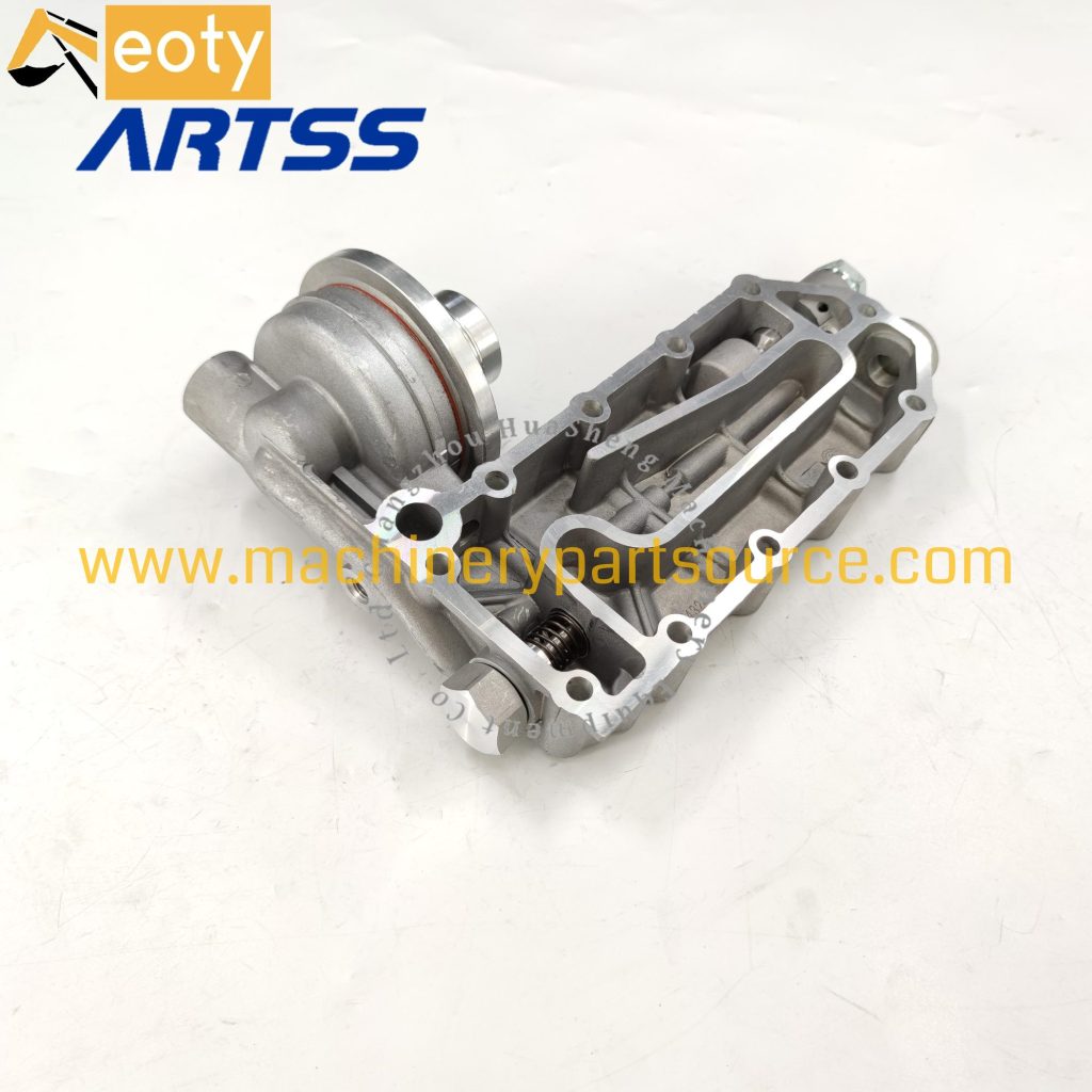 Oil Cooler Side Cover 6743-61-2111 3974324 4936396 For Komatsu Saa6d114e-3 6ct8.3 Engine Pc300-7