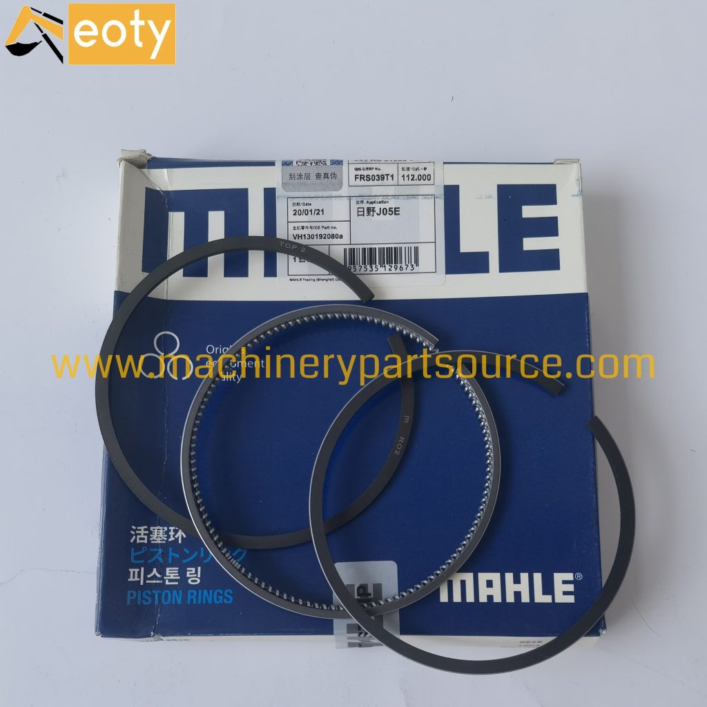 J05E J08E Piston Ring for Hino SK250-8 SK270 Excavator Spare Parts MAHLE VH130192080A