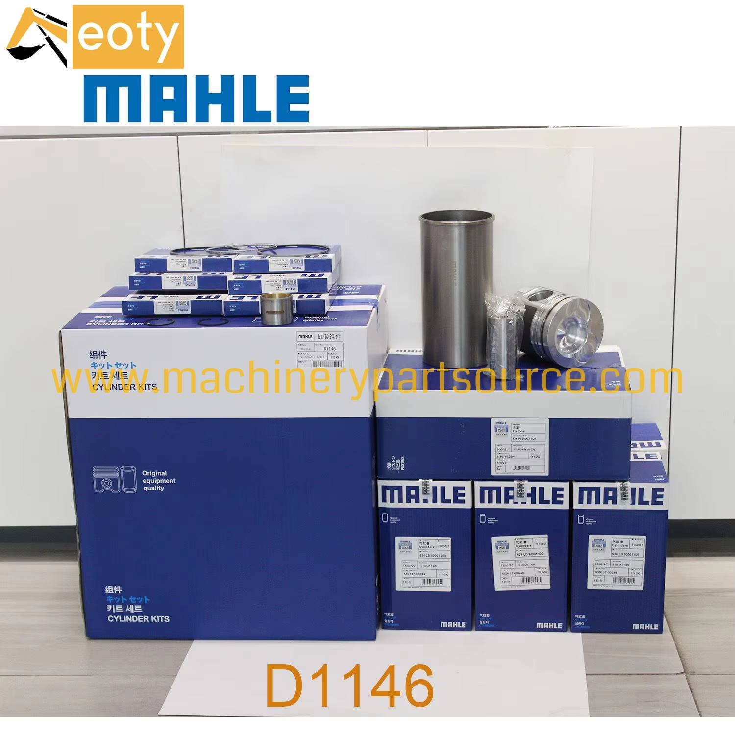 Mahle Doosan D1146 Engine Liner Kit 1150115-0507 for Excavator Engine Parts