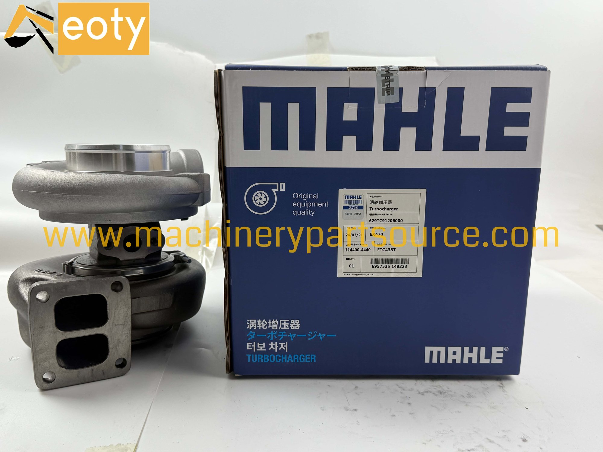 Hitachi EX470 6WG1 Engine Turbocharger 114400-4440 MAHLE Quality