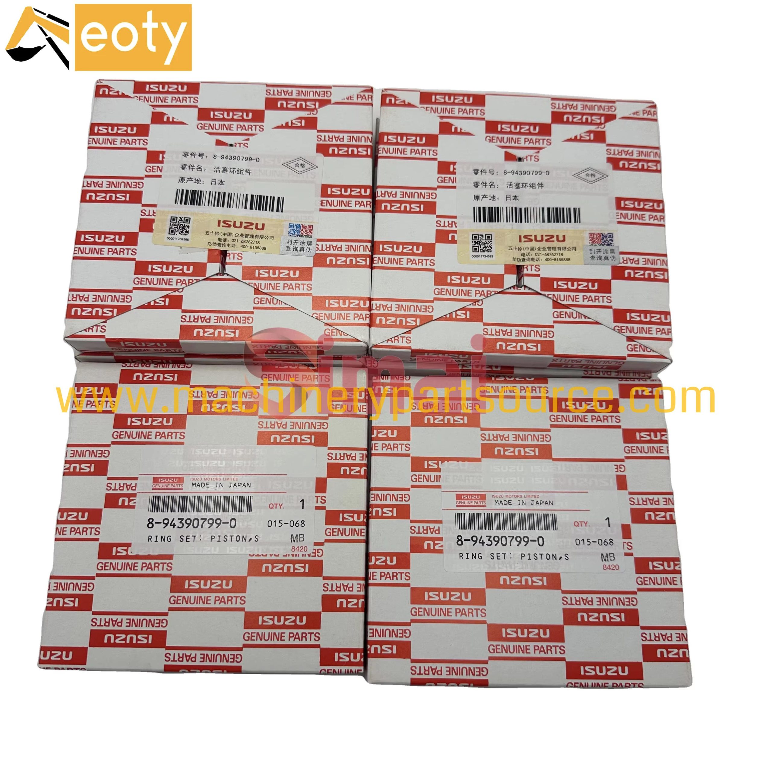 Piston Ring 8-94390799-0 8943907990 for Isuzu 6HH1 Engine Excavator Part