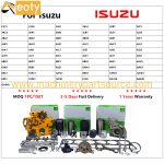 Overhaul Kit for Isuzu 4JB1 4JJ1 C240 4HF1 4HG1 4BD1 4JG1 4HE1 4HL1 4LE1 4JA1 4BA1 Liner Piston product image 3