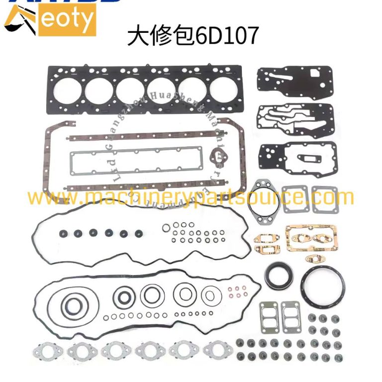 Pc240 Full Overhaul Gasket Kit Replacement For Komatsu 6D107 Diesel Engine