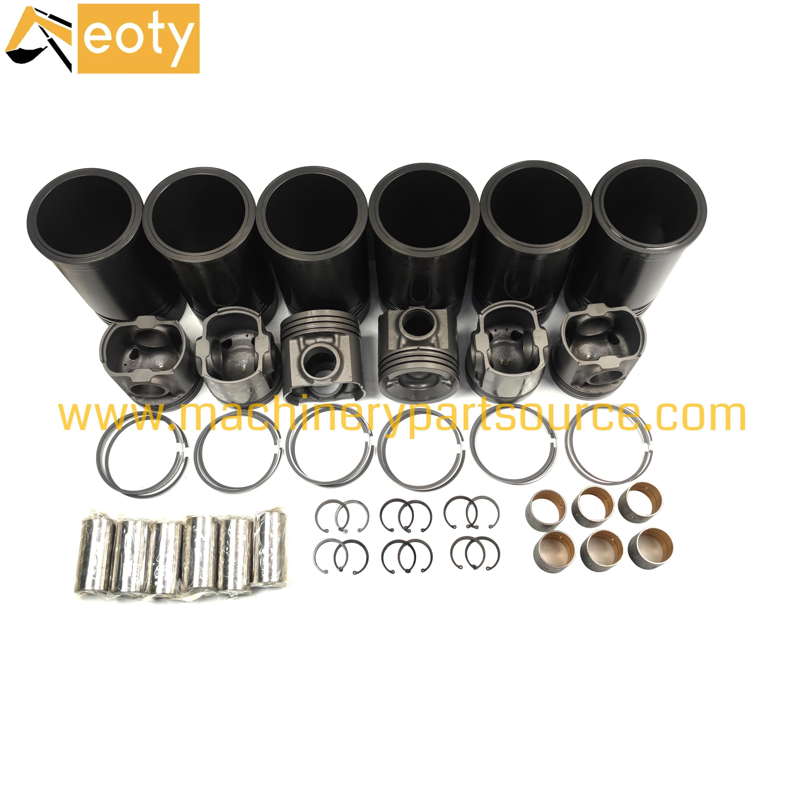 Komatsu PC450-10 SAA6D125-7 Cylinder Liner Kit 6252-31-2110 Engine Parts