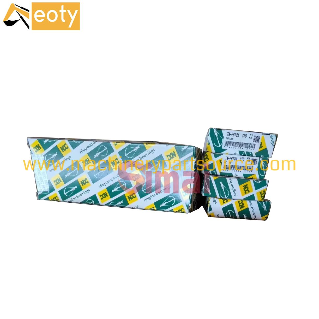 S6D125 6D125 Crankshaft Main Bearing 6150-21-8010 & Con Rod Bearing TW-2612K STD for Komatsu