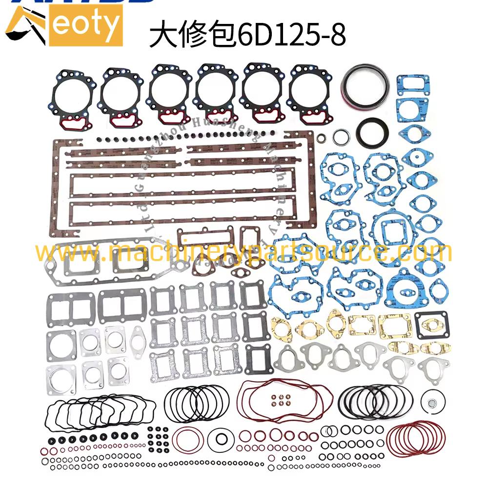Saa6d1125 Complete Overhaul Full Gasket Kit Replacement Spare Parts For Komatsu 6d125-8 Diesel