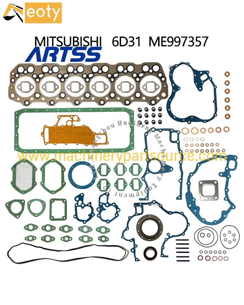 Sk200 Sk230 Overhaul Gasket Kit For Mitsubishi 6D31 Engine ME997357 Complete Seal Repair Set