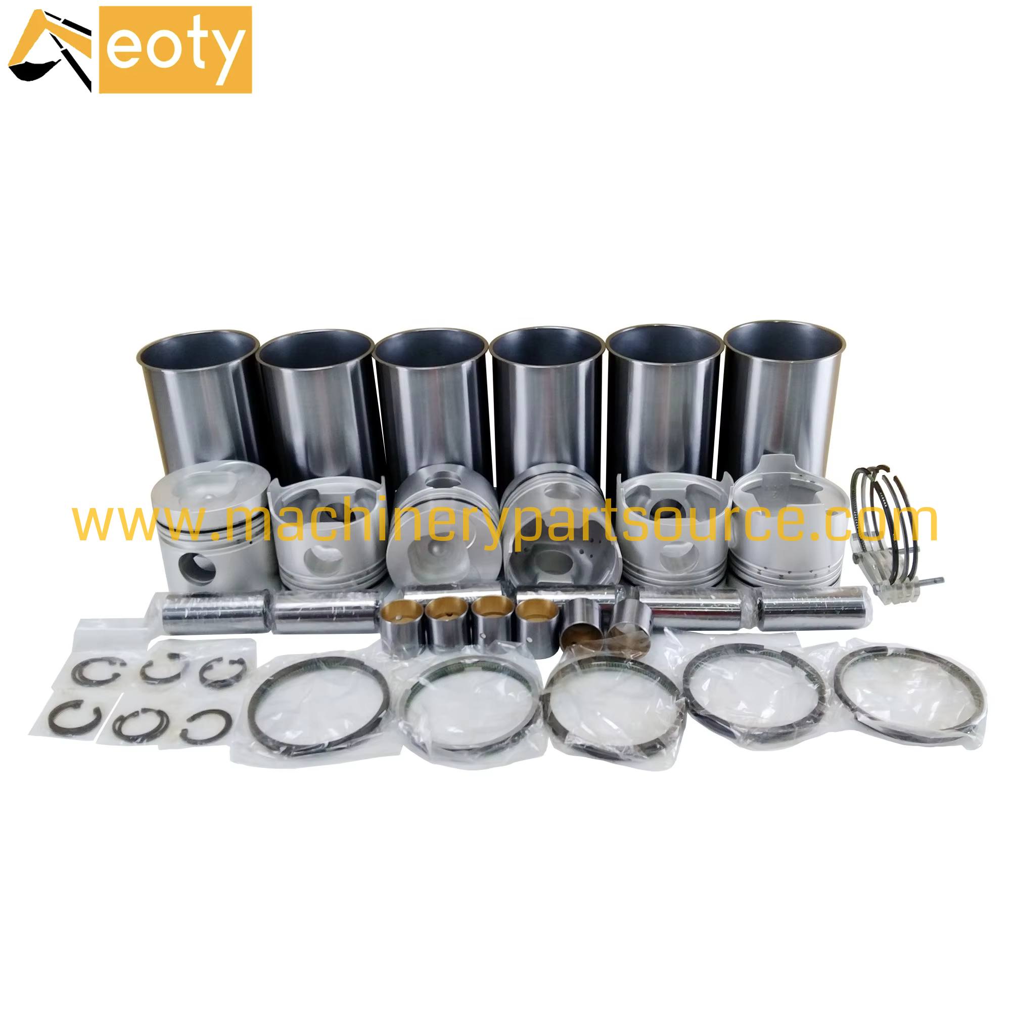 Std Size 6bf1 Piston Assy 1-12111-345-0 With Liner 1-11261-119-0 Ring 1-12121-052-0 Kit For Isuzu