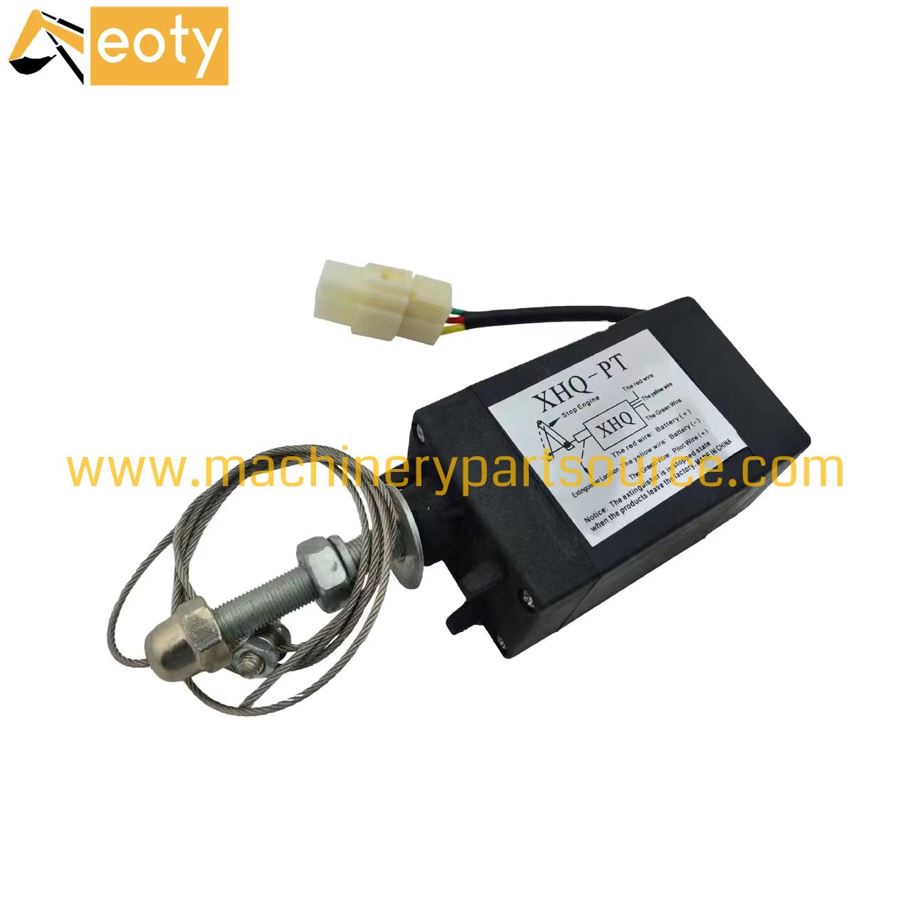 Valve Solenoid 12V 24V Diesel Engine Fuel Stop Solenoid Valve XHQ-PT for Excavator Truck Car