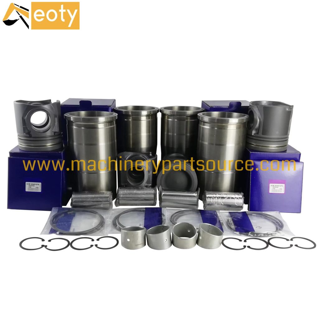 VOE20451076 Diesel Engine Piston Liner Kit Cylinder Assy For Volvo EC360B EC460B D12 D12D Engine