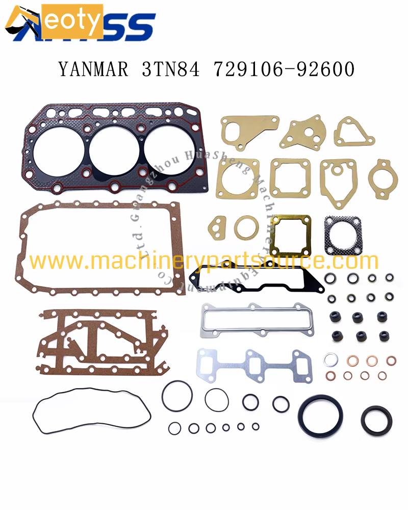 Yanmar 3D84-2 Engine Full Gasket Set for Excavator & Forklift Engine Parts